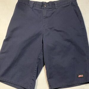 Dickies Men's Navy Flat Front Shorts